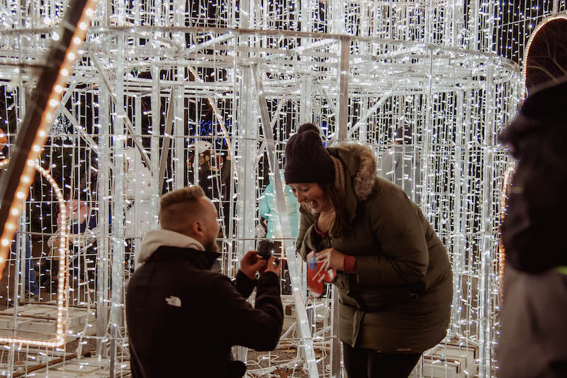 Michael proposing to Katherine